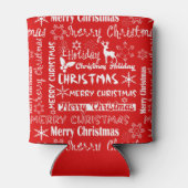 Weihnachtsfeiertag, Weihnachtsmuster, Winter Dosenkühler (Rückseite)