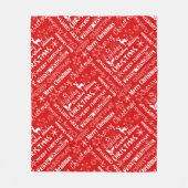 Weihnachtsfeiertag, Weihnachtsmuster, Winter Fleecedecke (Vorderseite)