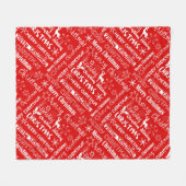 Weihnachtsfeiertag, Weihnachtsmuster, Winter Fleecedecke (Vorderseite (Horizontal))