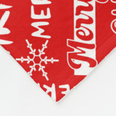 Weihnachtsfeiertag, Weihnachtsmuster, Winter Fleecedecke (Ecke)