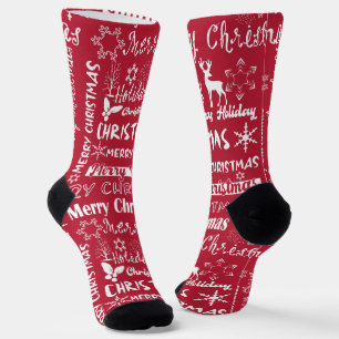 Weihnachtsfeiertag, Weihnachtsmuster, Winter Socken