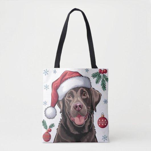 Weihnachtsfeiertag Weihnachtsschokolade Labrador T Tasche (Vorderseite)