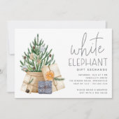 Weihnachtsfeiertag Weißer Elefantenbörse Einladung (Vorderseite)