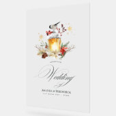 Weihnachtsfeiertag - Willkommen Acrylschild (Winkel)