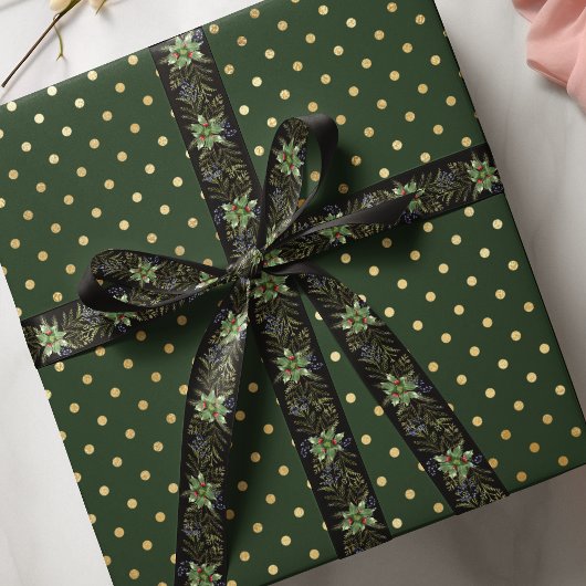 Weihnachtsfeiertag Winter Botanische Landschaft Satinband