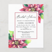 Weihnachtsfeiertag Winter Bridal Dusche Einladung (Vorderseite)