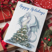 Weihnachtsfeiertag Winter Drachenschnee Karte