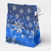 Weihnachtsfeiertag Winter Schneeflocken Gefälligke Geschenkschachtel (Rückseite)