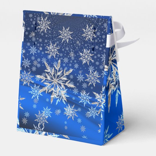 Weihnachtsfeiertag Winter Schneeflocken Gefälligke Geschenkschachtel (Rückseite)