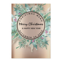 Weihnachtsfeiertag Wintermenü Rose Wreath