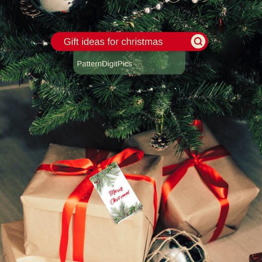 Weihnachtsfeiertag Wohngestaltung Geschenkanhänger