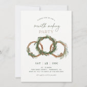 Weihnachtsfeiertag - Wraath Making Partys Einladung (Vorderseite)