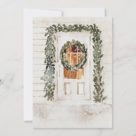 Weihnachtsfeiertag - Wraath Making Partys Einladung (Rückseite)