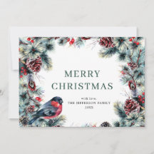 Weihnachtsfeiertag - Wreath Rustic Gruß