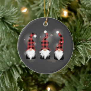 Weihnachtsfeiertag Xmas Lustiger Winter Gnom Liebh Keramik Ornament