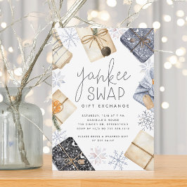 Weihnachtsfeiertag Yankee Swap Geschenkbörse Party Einladung