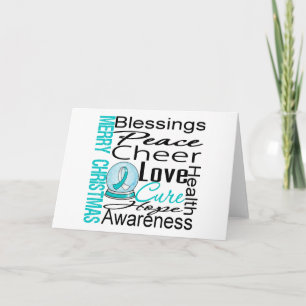 Weihnachtsfeiertag Zervikaler Krebs Collage Feiertagskarte