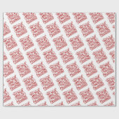 Weihnachtsfeiertag - Zitat Geschenkpapier (Flach)