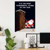 Weihnachtsfeiertag Zuhause im Bürodekor Poster (Heimbüro)