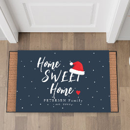 Weihnachtsfeiertag Zuhause Zuhause-Name Fußmatte
