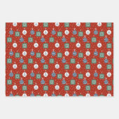 Weihnachtsfeiertag zusammengestellt geschenkpapier set (Vorderseite 2)