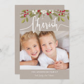 Weihnachtsfeiertag - Zwei Fotokarten Feiertagskarte (Vorne/Hinten)