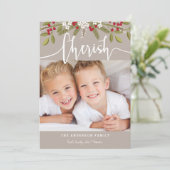 Weihnachtsfeiertag - Zwei Fotokarten Feiertagskarte (Stehend Vorderseite)