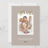 Weihnachtsfeiertag - Zwei Fotokarten Feiertagskarte (Rückseite)