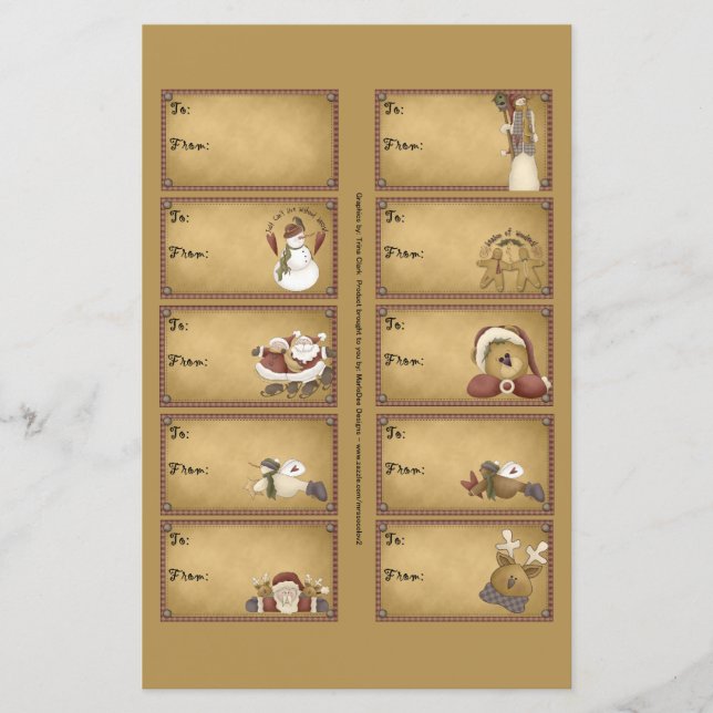 Weihnachtsfeiertage - 10 Designs (Vorderseite)
