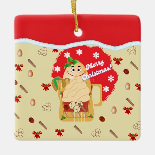 Weihnachtsfeiertage 2024 keramikornament (Vorderseite)