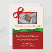 Weihnachtsfeiertage - Ankündigung (Vorderseite)