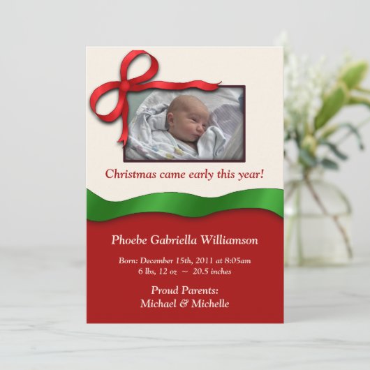 Weihnachtsfeiertage - Ankündigung (Stehend Vorderseite)