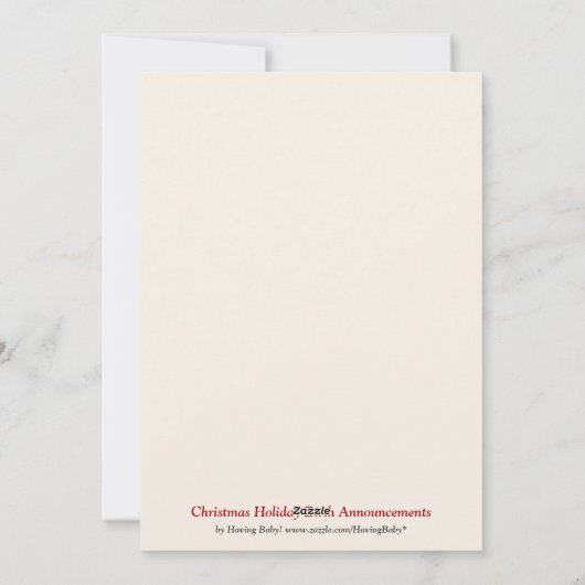 Weihnachtsfeiertage - Ankündigung (Rückseite)