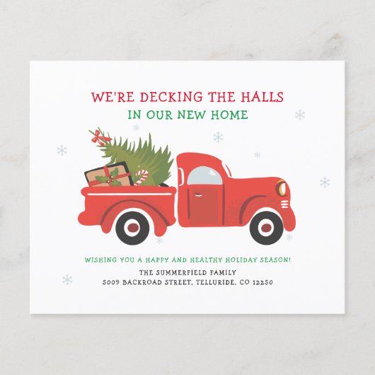 Weihnachtsfeiertage Ankündigung (Vorderseite)