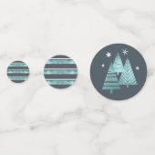 Weihnachtsfeiertage Antlers Aquamarin ID864 Konfetti (Vorderseiten)