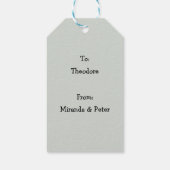 Weihnachtsfeiertage auf einem Geschenk-Tag Geschenkanhänger (Rückseite)