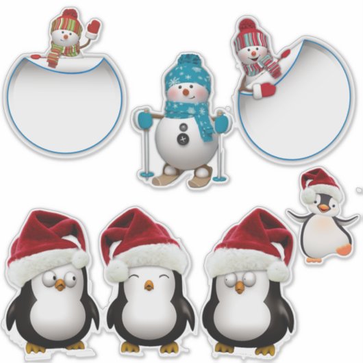 Weihnachtsfeiertage Aufkleber (Vorderseite)