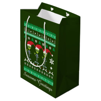 Weihnachtsfeiertage Außerirdischen Mittlere Geschenktüte