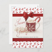 Weihnachtsfeiertage, beste Zeit des Jahres Feiertagspostkarte (Vorne/Hinten)