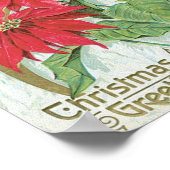 Weihnachtsfeiertage Blume Poster (Ecke)