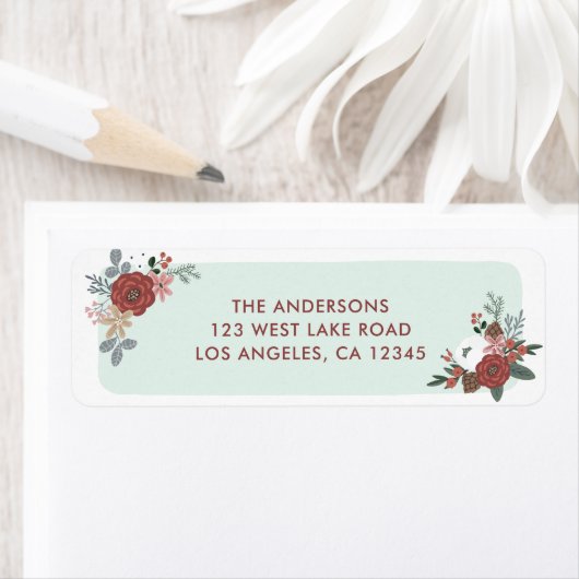 Weihnachtsfeiertage Bouquet Rücksendeadresse (Insitu)