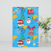 Weihnachtsfeiertage Briefpapier (Stehend Vorderseite)