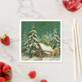 Weihnachtsfeiertage-Bühnenpapierserie Serviette (Beispiel)