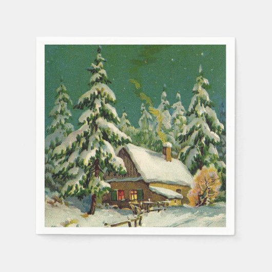 Weihnachtsfeiertage-Bühnenpapierserie Serviette (Vorderseite)