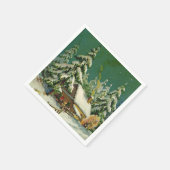 Weihnachtsfeiertage-Bühnenpapierserie Serviette (Ecke)