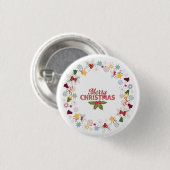 Weihnachtsfeiertage Button (Vorne & Hinten)