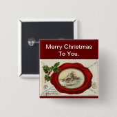 Weihnachtsfeiertage Button-Button Button (Vorne & Hinten)