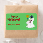 Weihnachtsfeiertage Candy Cane Wrapper Labels (Insitu)