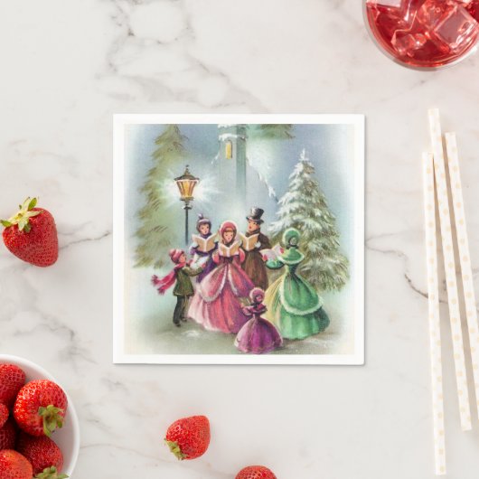 Weihnachtsfeiertage Carolers Party Servietten (Beispiel)