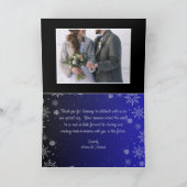 Weihnachtsfeiertage Dankeschön-Karte Dankeskarte (Innenseite)